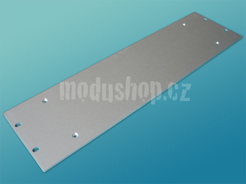 3PD0307B - 4mm, 3U čelní panel, stříbrný pro krabice s chladičem