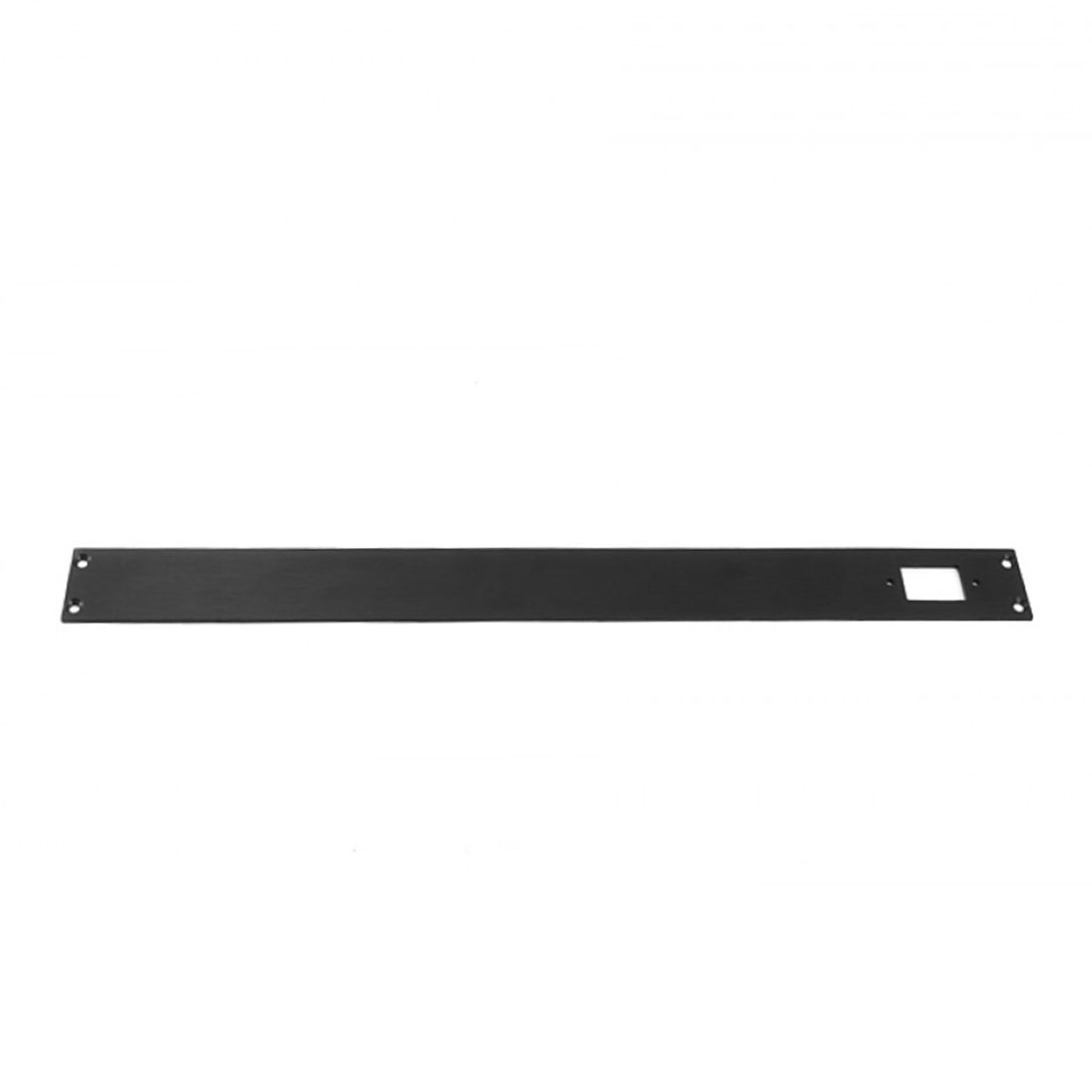 1NSLA01230N - 1U rack krabice s lištou, 230mm, 10mm - panel černý, AL víka