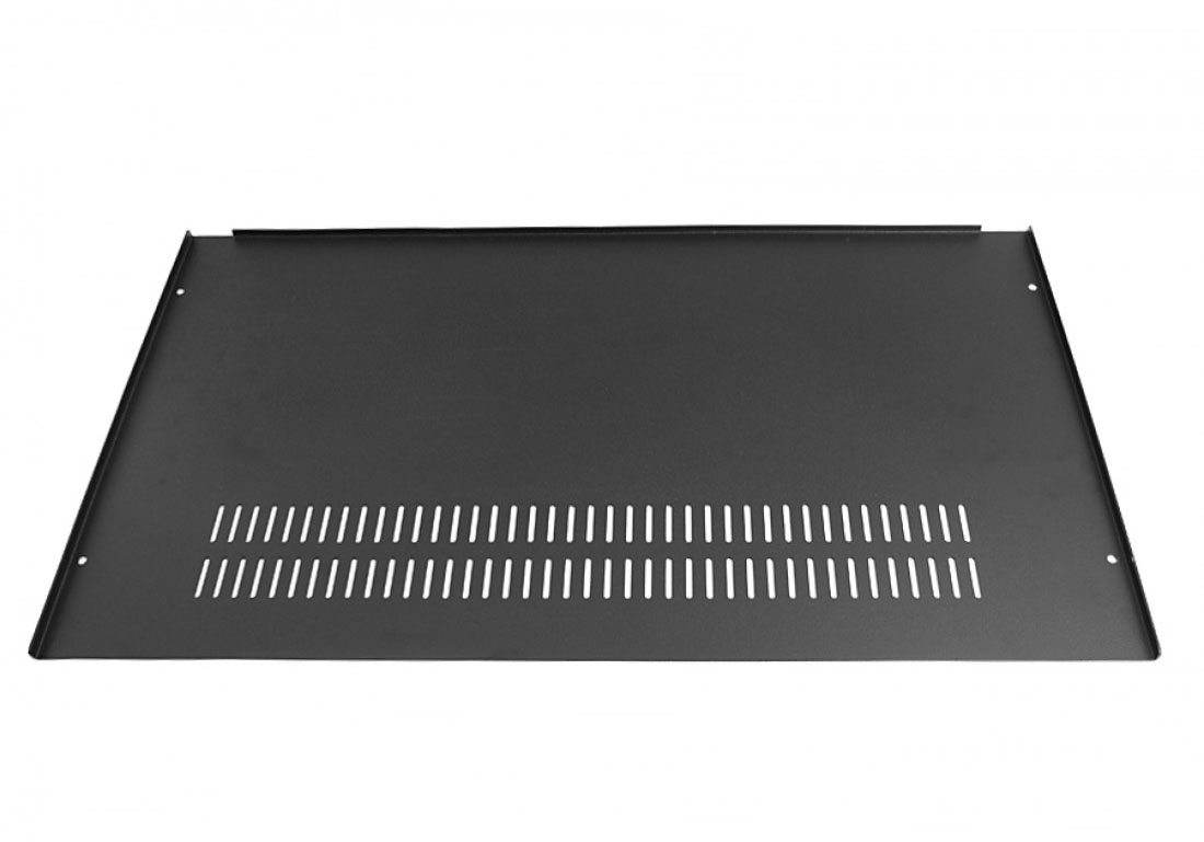 1SL03230B - 3U rack krabice s lištou, 230mm, 4mm - rack panel stříbrný